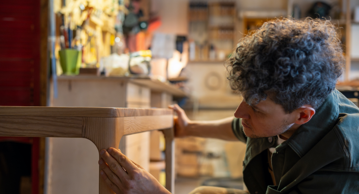 Uso de madera rosa morada carpinteria moderna